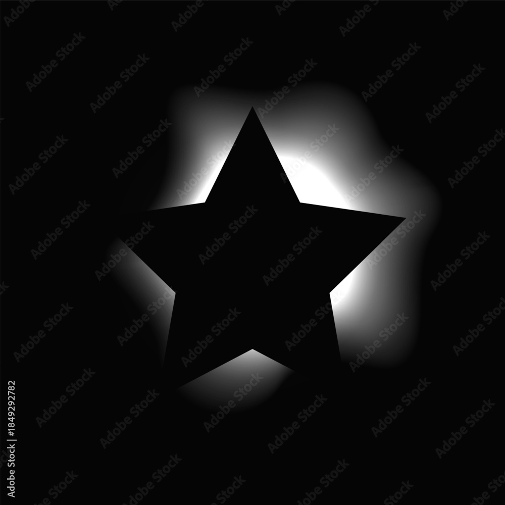 Obraz premium Star illuminate light frame