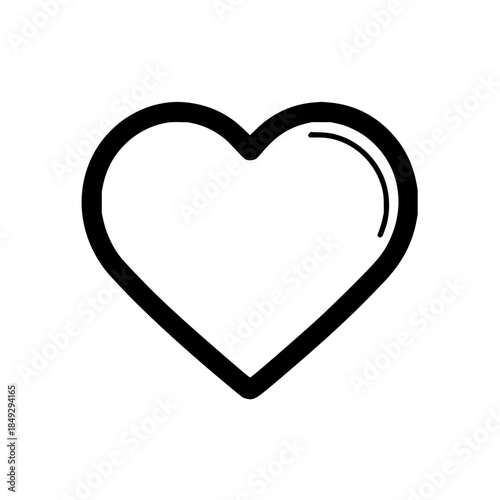 Heart vector illustration for love and valentine's day designs and graphic projects with transparent background