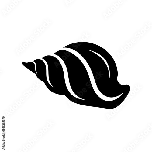 Seashell Vector Icon, Nautical Beach Element