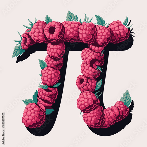 Raspberry Pi Symbol Creative Pi Day Funny T-shirt Design
