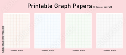 printable graph paper  ten ,10 squares per inch, eps 10