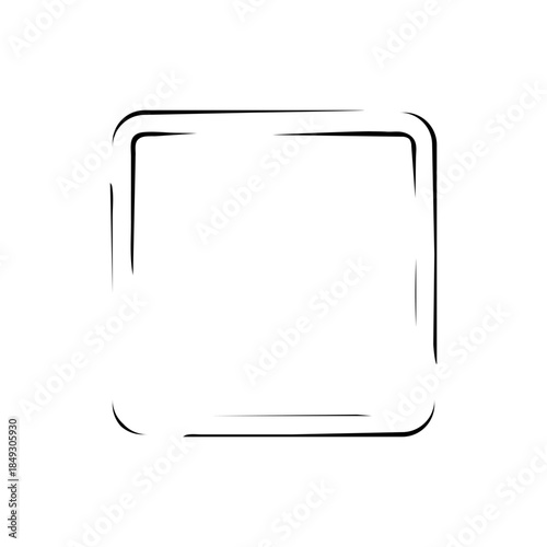 Grunge frame. The outline has sharp edges. It looks old, scratched, torn, worn, with uneven edges. Elements for decorating Halloween, Christmas or any other holiday.