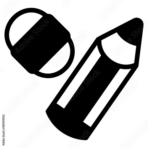 Pencil and eraser icon