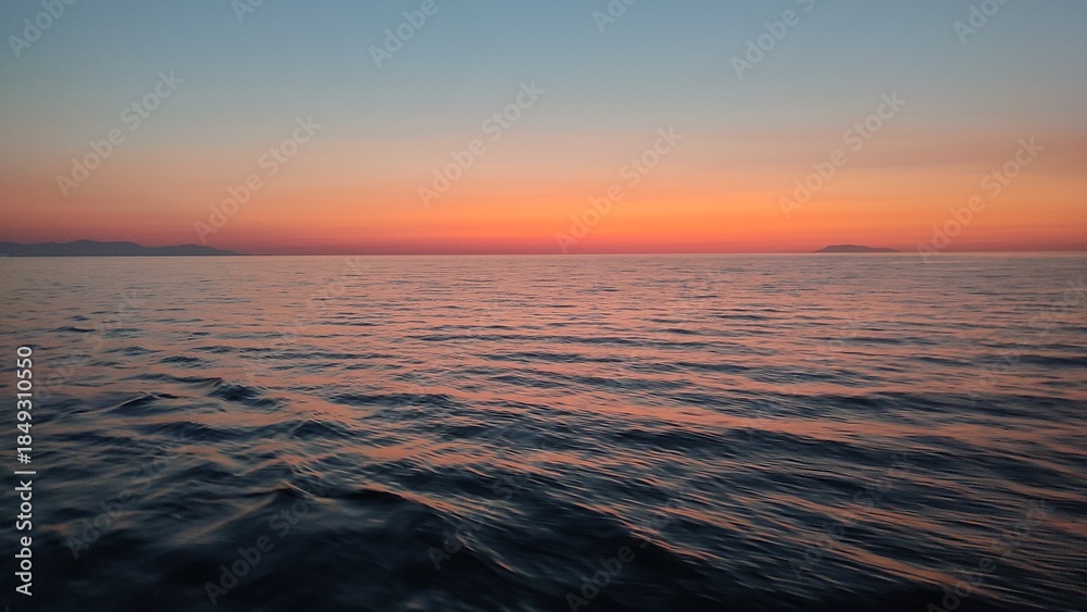 Obraz premium sunset over the Adriatic sea