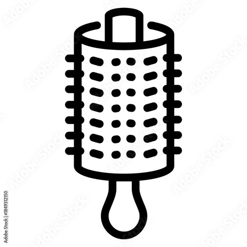 Hair brush icon