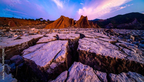dust pillars rising from the rift