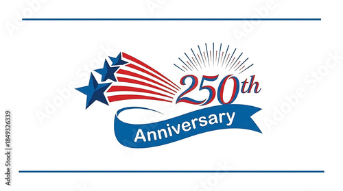 Celebration of 250th Anniversary with Stars and Stripes Design