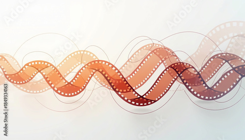Modern Cinematic Reel Abstract Vector