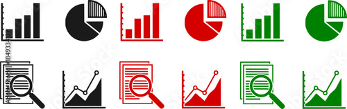chart analysis icon sign vector
