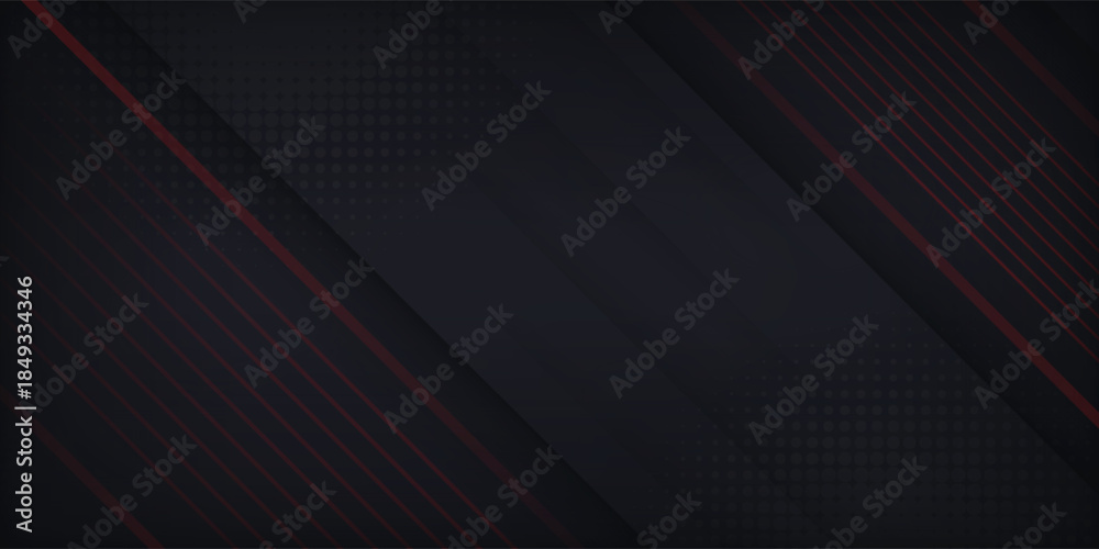 Obraz premium Red line and black background.eps 10