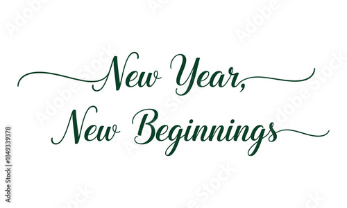 New year new beginnings inspirational quote