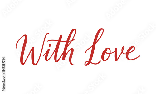A romantic phrase written in elegant cursive script