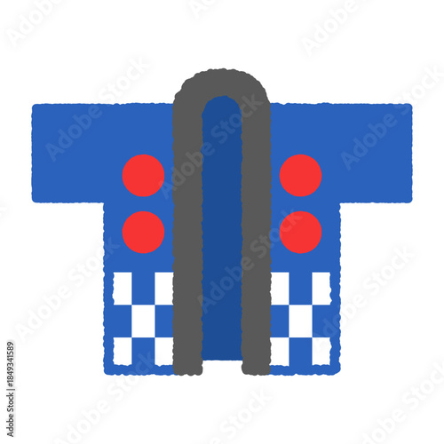 手書き風のシンプルアイコンイラスト　半被