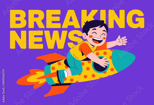 Playful Cat Icon with Microphone on Vibrant Blue Background