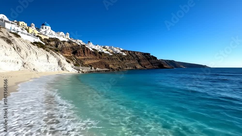 Sque Village of Oia Overlooking the Aegean Sea, Santorini