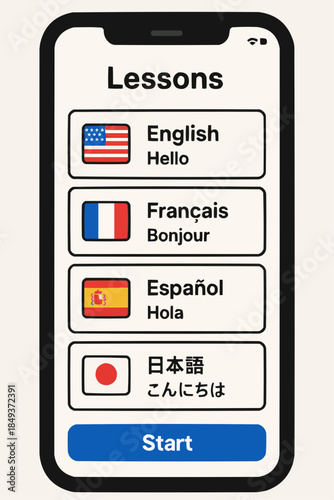 Language Learning App UI Concept – Mother Tongue Education