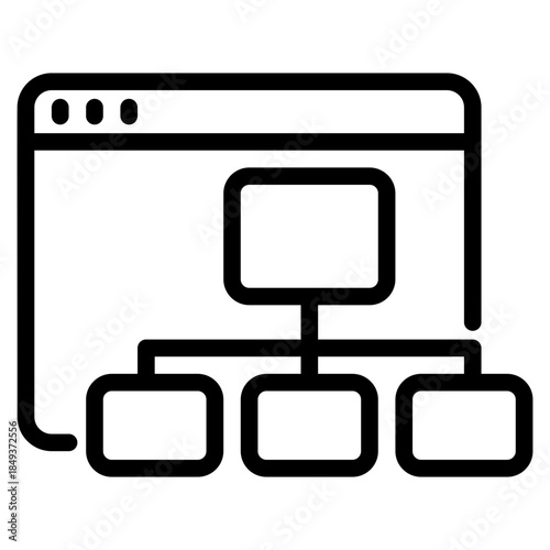 Web hierarchy icon