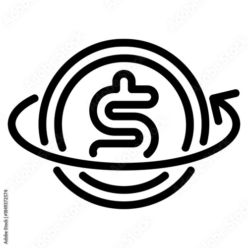 Cash flow icon