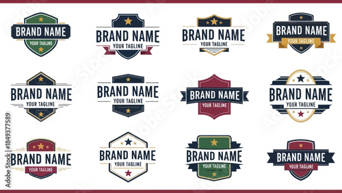 Collection of Brand Identity Logos and Badges.