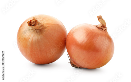 Wallpaper Mural Two fresh onion bulbs isolated on white Torontodigital.ca