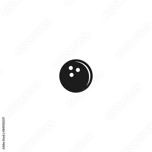 Bowling logo Icon flat vector design