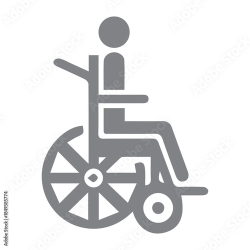 Wheelchair user icon