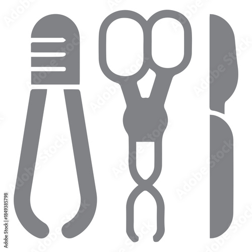 Surgical Tools Icon Set
