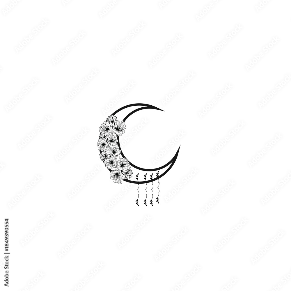 Obraz premium minimal Crescent Moon