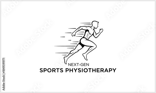 Runner Logo - Sports Physiotherapy Athlete Fitness Health Movement logotypeiconsportslogodesign.