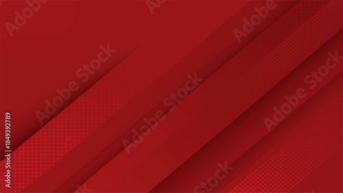 Red abstract background featuring a wave of textile fabric texture with elegant light lines and a curved leather design for a professional business wallpaper backdrop
