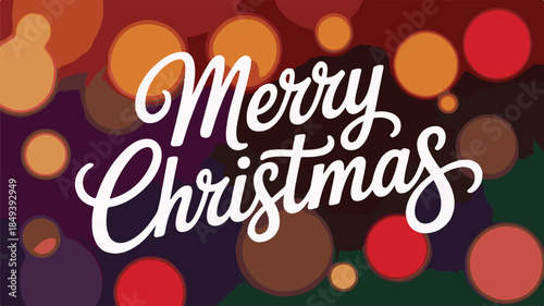 Festive Christmas greeting card design with vibrant colors and celebratory atmosphere