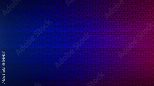 Seamless dark blue abstract background with a metallic carbon grid pattern and light dots featuring a modern industrial technology mesh texture for a gradient vector wallpaper design