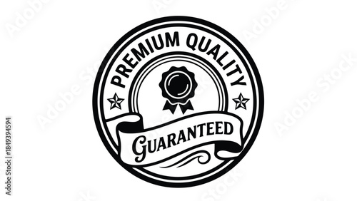Premium Quality Guaranteed Stamp Vector Illustration.