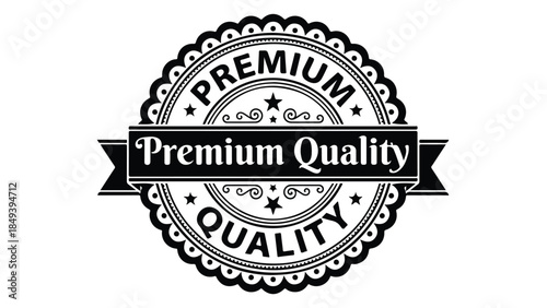 Premium Quality Product Guarantee Stamp or Badge.