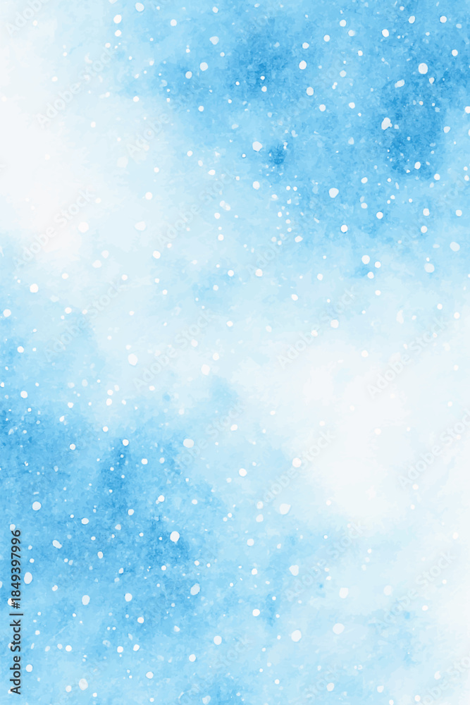 Obraz premium watercolor snowstorm background