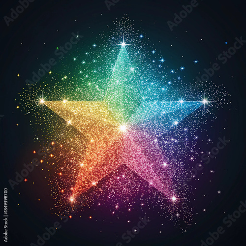 abstract starry night background