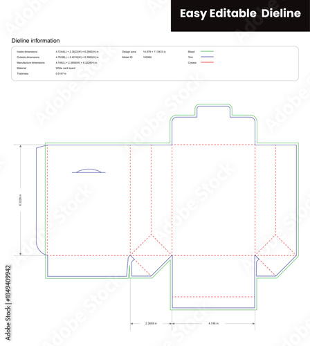 tuck end boxes polygonal dieline template box dieline die lines packaging custom dieline  box cardboard box dieline pizza box dieline printable product packaging layout,
