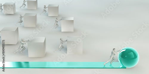 Obraz na plátně Superior Strategy Channel Driving Business Market Advantage