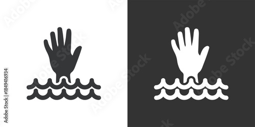 Emergency Rescue icon. Solid glyph series icon