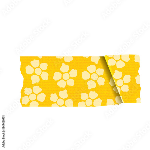 Realistic Yellow Masking Tape