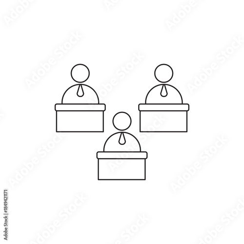 Minimal line icon of a student representing education, learning, and academic life. Ideal for apps, websites, school materials, e-learning platforms, and educational illustrations.