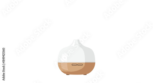 A modern essential oil diffuser provides a tranquil sensory experience, blending contemporary design with functional elegance to gently refresh any