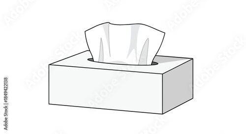 Essential household item for personal hygiene and comfort during seasonal allergies or common colds providing soft absorbent sheets for everyday use