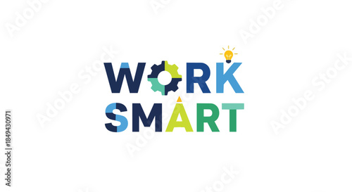 Innovative graphic promoting efficient productivity strategic thinking for professional advancement in modern workplaces achieving success through