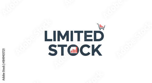 Dynamic e-commerce alert illustrating limited product availability and urging swift consumer action for securing coveted items before stock depletion