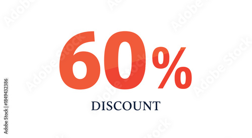 Striking sixty percent markdown illustration inviting consumers to embrace remarkable savings on diverse products a compelling visual for