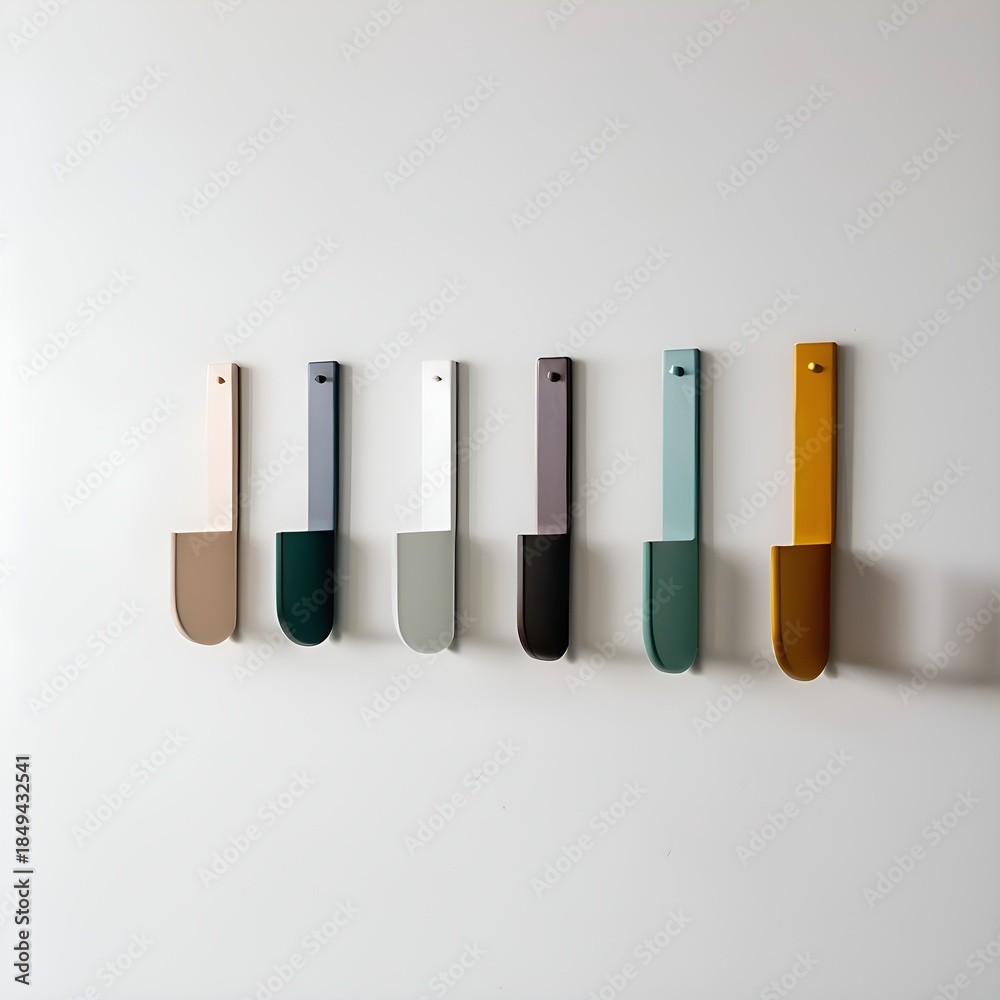 Fototapeta premium Home Organization with Minimalist Wall Hooks