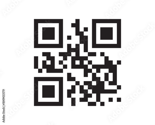 qr code square barcode payment digital scan label tag price mobile smartphone technology matrix identity encryption information web illustration sign
