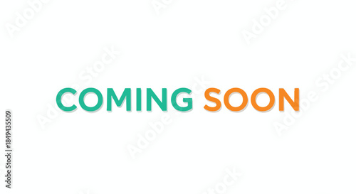 Anticipation Banner: Vibrant Text Announcing Future Availability with Playful Typography and Clean Background