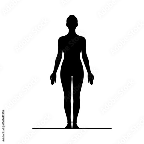 Supported headstand yoga inversion pose silhouette vector illustration